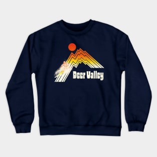 Ski Deer Valley Retro Stripe Crewneck Sweatshirt